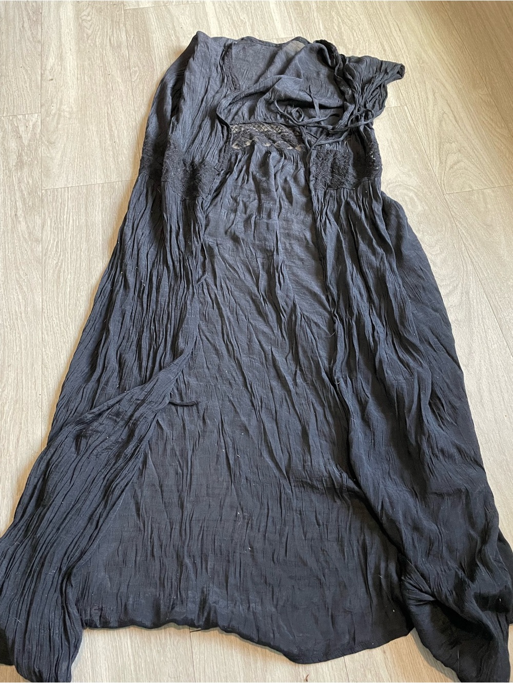 Lightweight Black Women's Swim Coverup Dress
